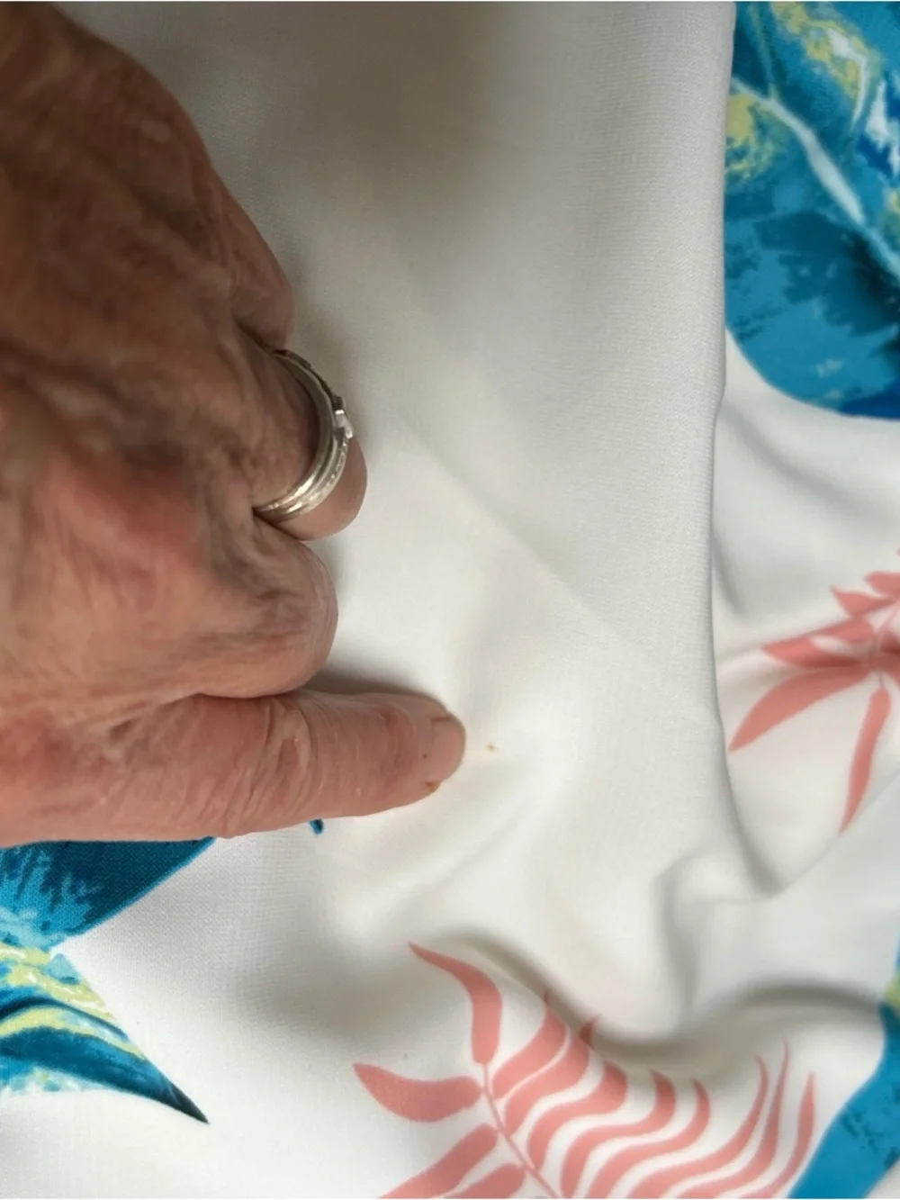 Buddy Love Mini Dress Womens S  Bell Sleeve Off Shoulder turquoise Printed Boho - Picture 9 of 9